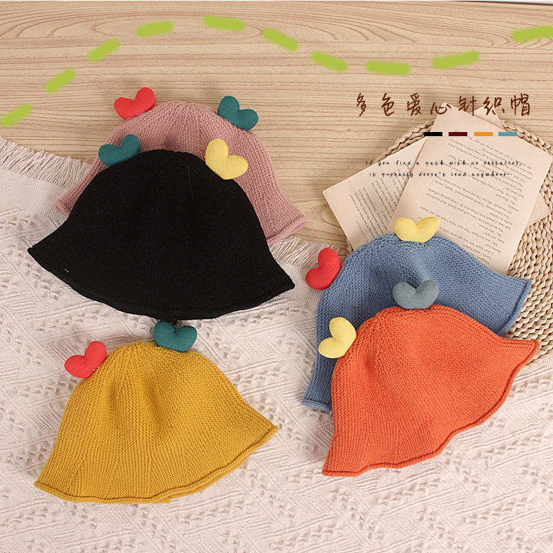  Hat Autumn and Winter Girls Baby Girl Wool Knitted Hat Winter Cute Super Cute Trendy Fashionable Man Advertising cap