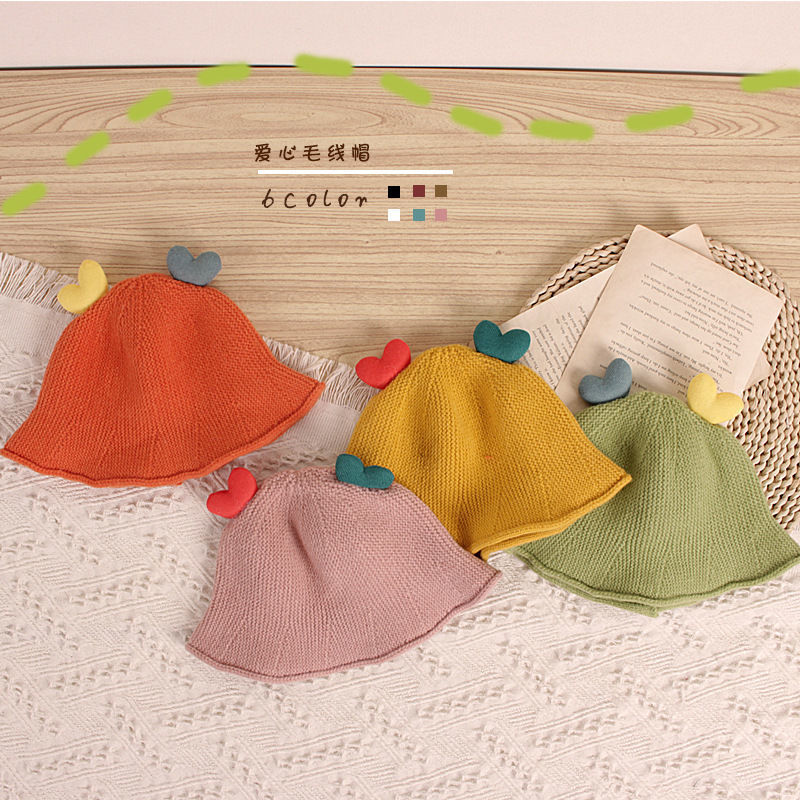  Hat Autumn and Winter Girls Baby Girl Wool Knitted Hat Winter Cute Super Cute Trendy Fashionable Man Advertising cap