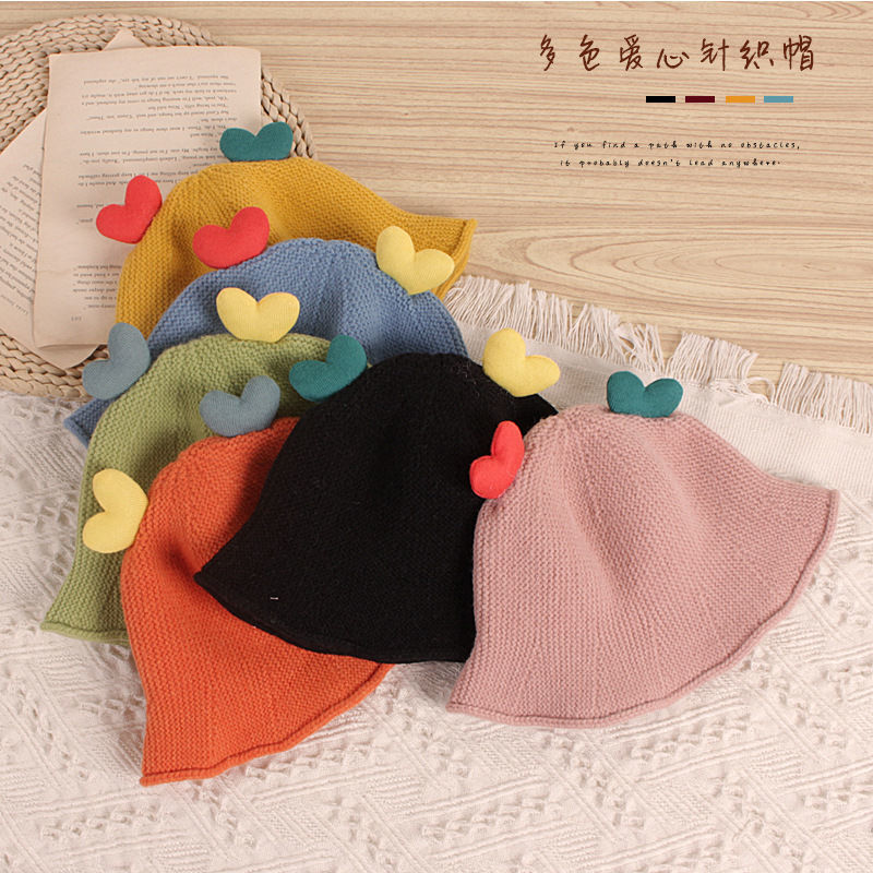  Hat Autumn and Winter Girls Baby Girl Wool Knitted Hat Winter Cute Super Cute Trendy Fashionable Man Advertising cap