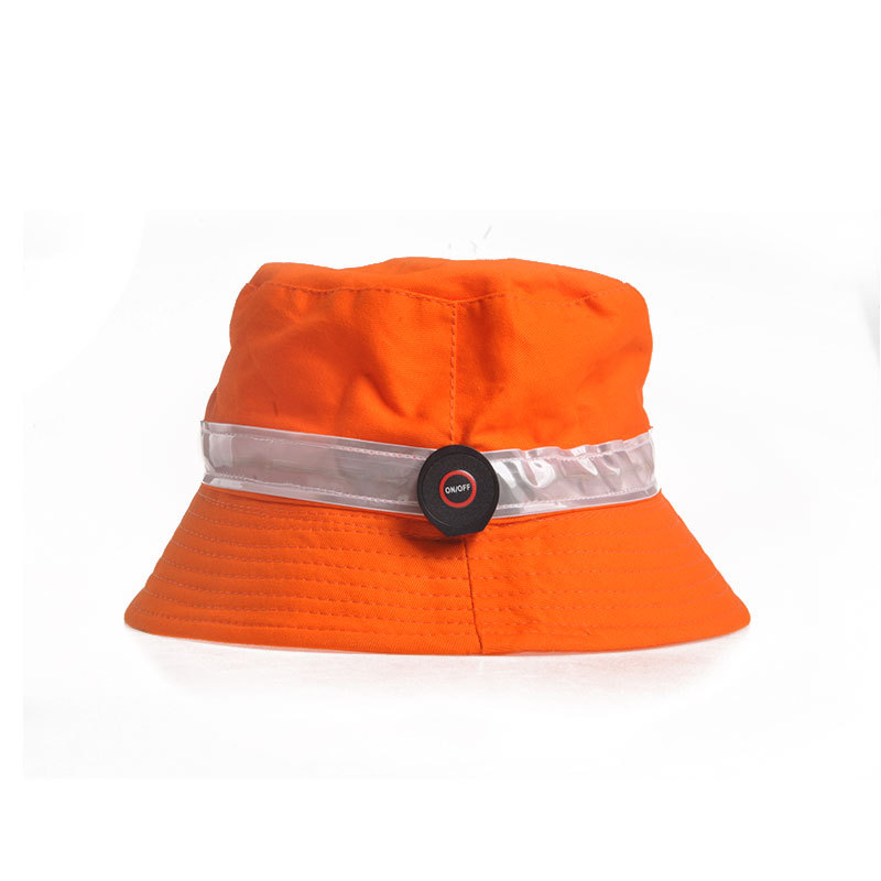Glowing hat LED Luminous Bucket Hat Outdoor Flash Adult Hat Outdoor Fashion Sun Hat Night Glowing Cool Hat