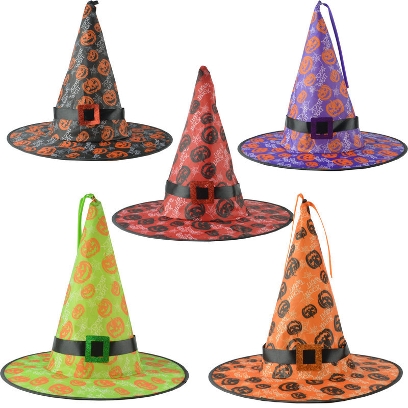Halloween Hat Ghost Festival Party Headdress Pendant Led Luminous Witch Hat Wizard Witch Hat Wizard Hat Glowing hat