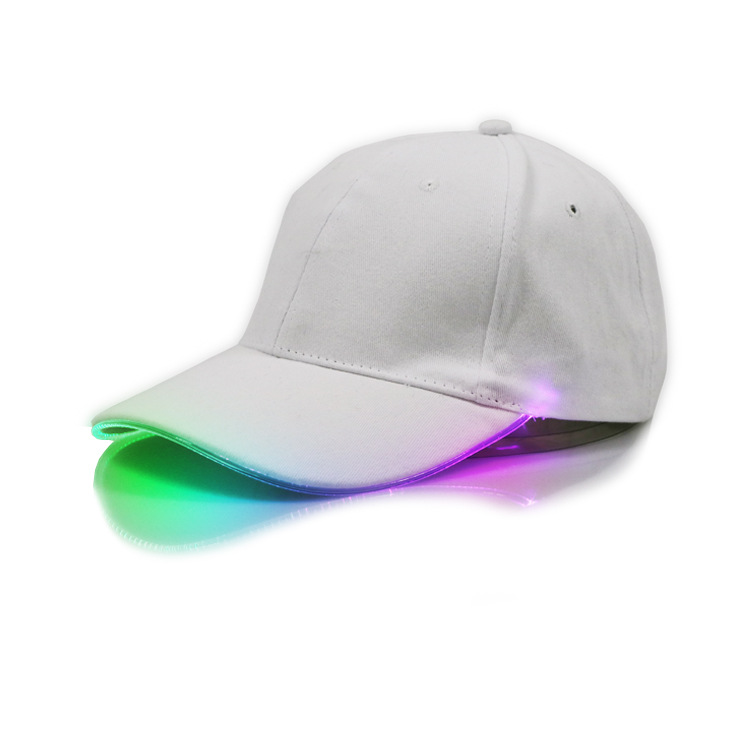  Running Cap Advertising Optical Fiber Light-Emitting Mountaineering Sun Hat LED Light-Emitting Baseball Hat Glowing hat