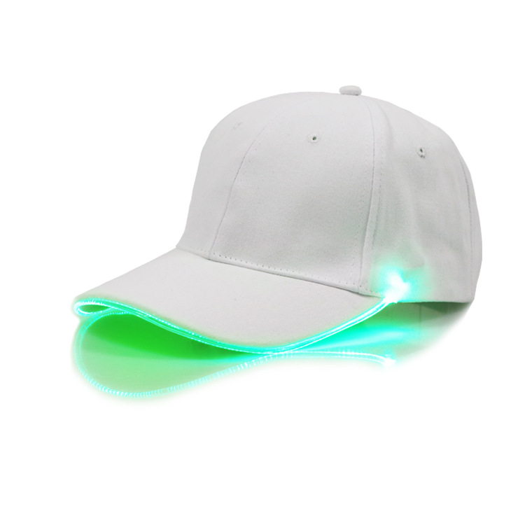  Running Cap Advertising Optical Fiber Light-Emitting Mountaineering Sun Hat LED Light-Emitting Baseball Hat Glowing hat