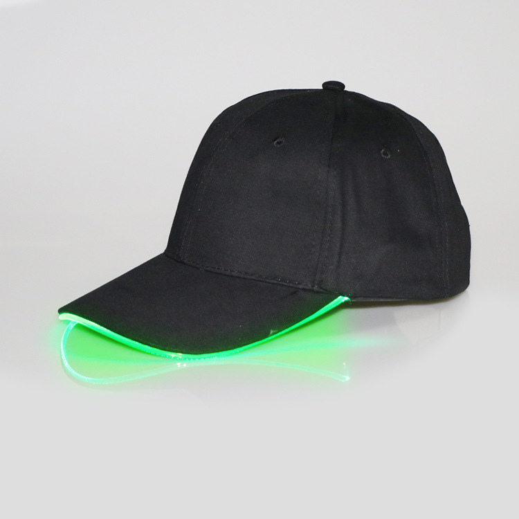  Running Cap Advertising Optical Fiber Light-Emitting Mountaineering Sun Hat LED Light-Emitting Baseball Hat Glowing hat