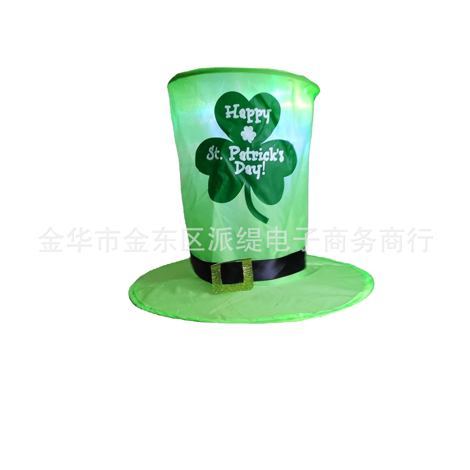 Glowing hat St Patrick&#039;s Day Luminous Hat LED Light Ireland Festive Supplies Independent Station New