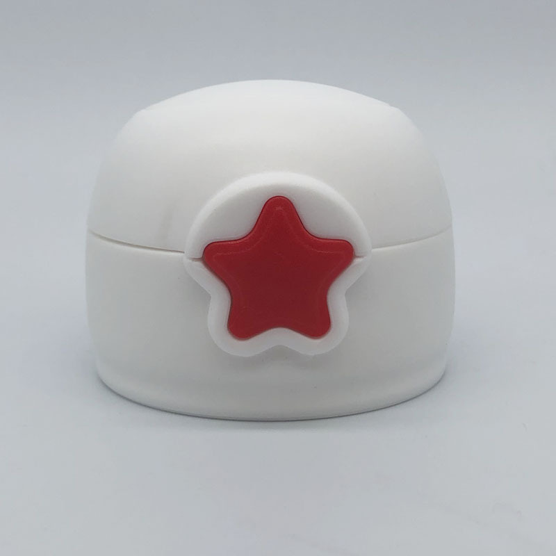 New Transparent Stars Children&#039;s Thermal Carafe Cup Lid Straw Cover Student Cup Cap with Drinking Straw Universal Straw