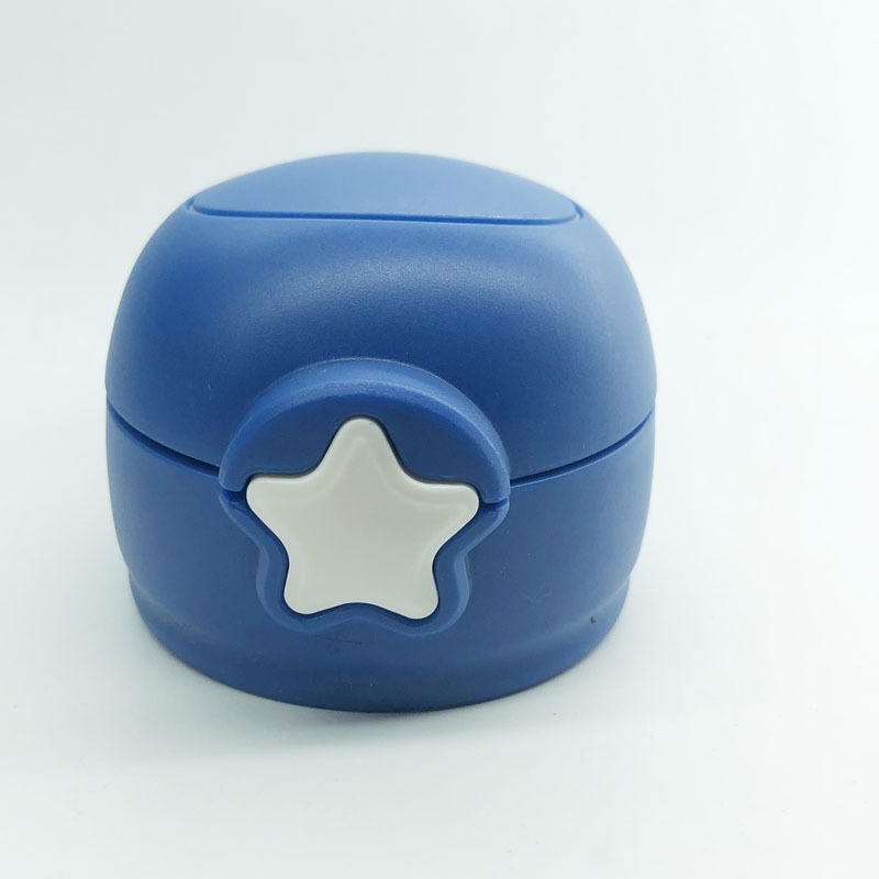 New Transparent Stars Children&#039;s Thermal Carafe Cup Lid Straw Cover Student Cup Cap with Drinking Straw Universal Straw