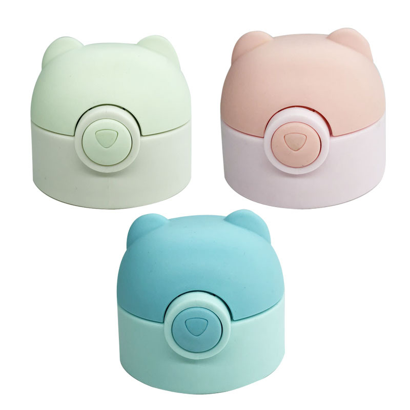 Dkadi Cartoon Children&#039;s Kettle Cup Lid Straw Cap Vacuum Cup Water Cup Cover Anti-Cup Lid Accessories Free Straw
