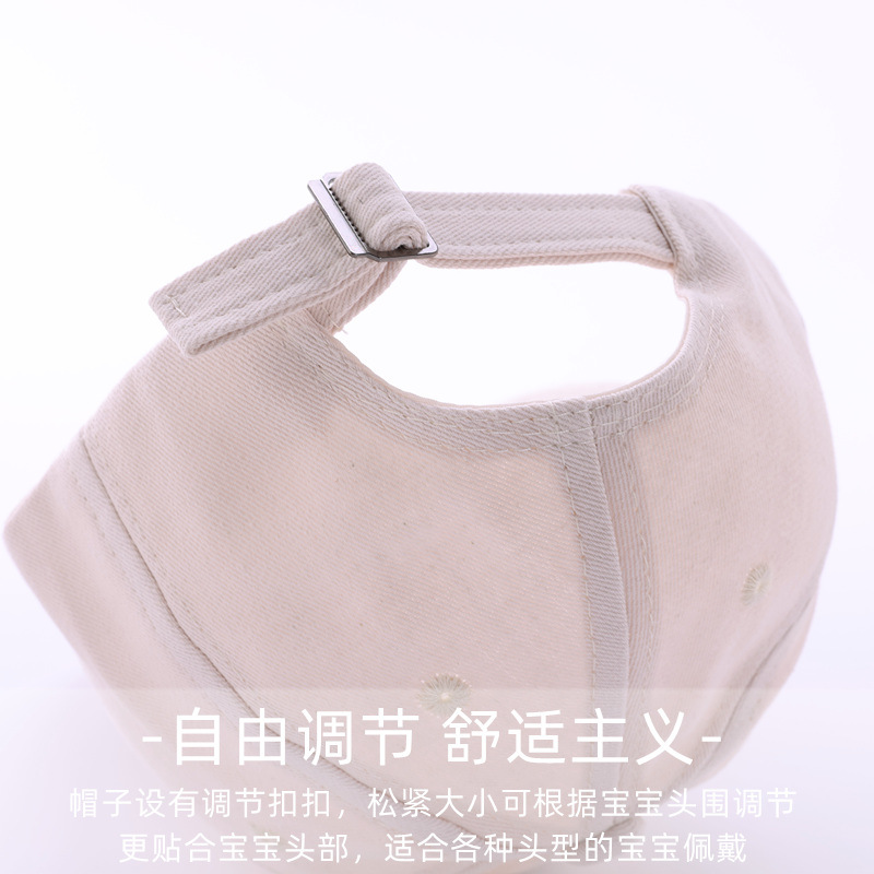 Children&#039;s Hat Spring and Autumn Men&#039;s and Women&#039;s Baby Peaked Cap Cotton Cute Sun-Proof Korean Parent-child cap