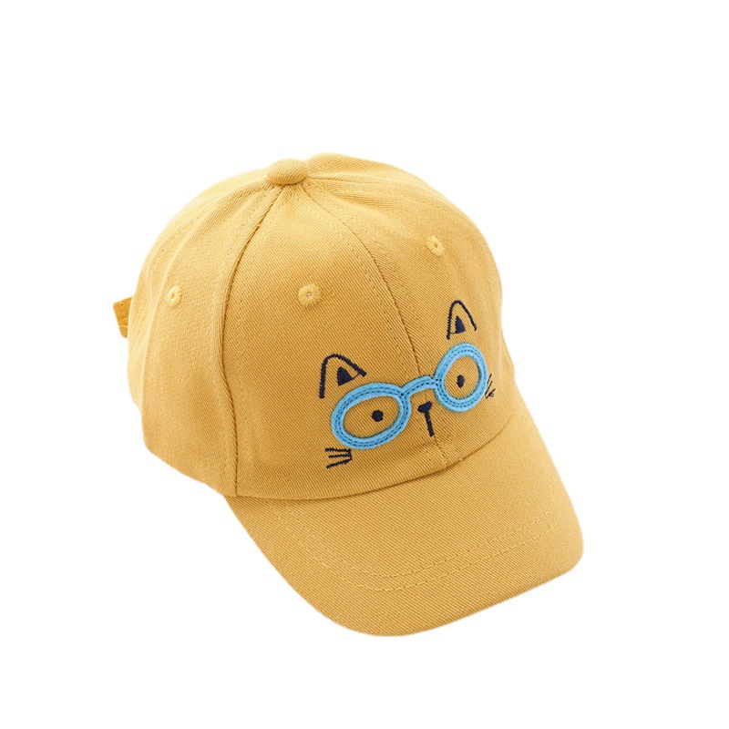 Children&#039;s Hat Spring and Autumn Men&#039;s and Women&#039;s Baby Peaked Cap Cotton Cute Sun-Proof Korean Parent-child cap