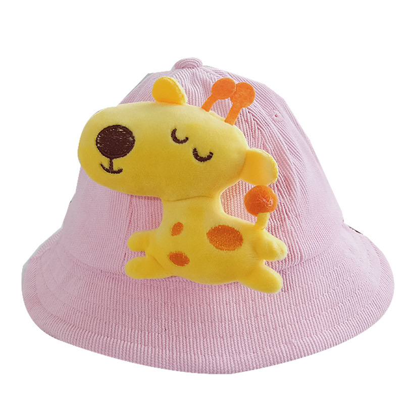 Hat Spring and Autumn Corduroy Boys and Girls Hat Winter Baby Basin Hat Kindergarten Group Purchase Children&#039;s cap
