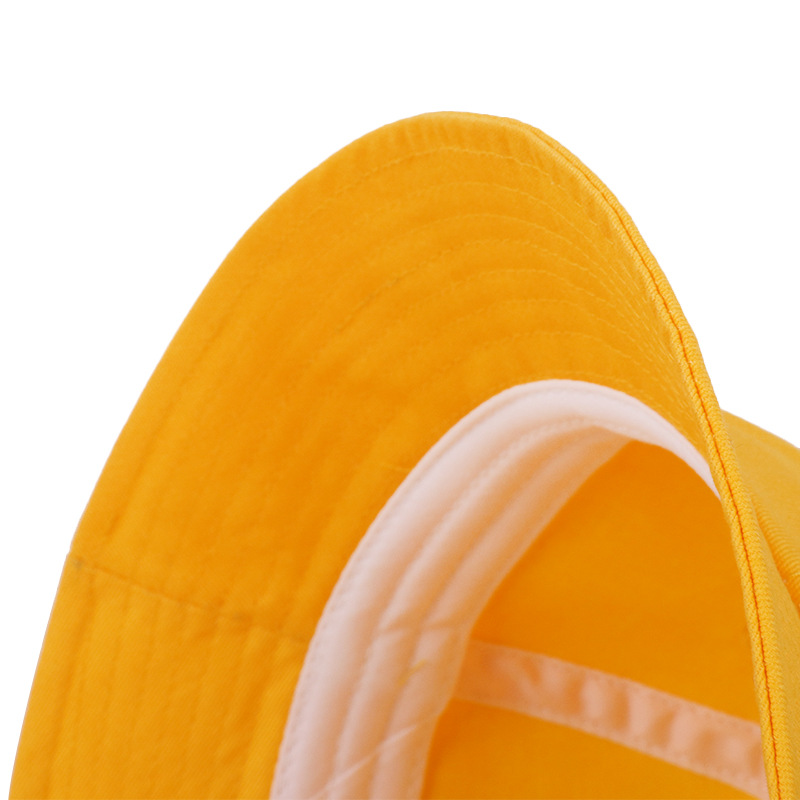 Children&#039;s Sun Protection Yellow Cap Summer Maruko Bucket Hat Kindergarten Anti-Droplet Bucket Hat Customization