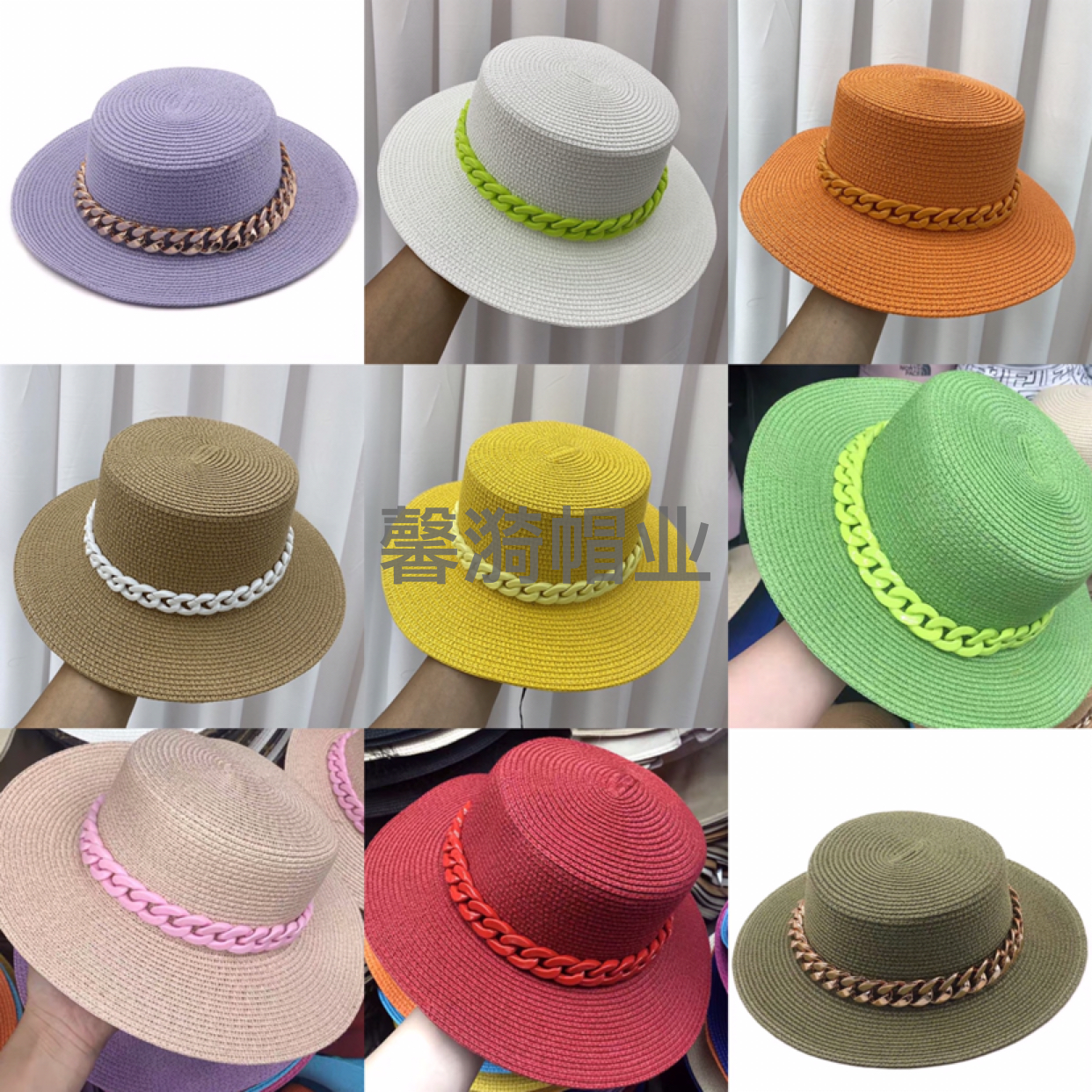 Summer straw hat beach supplies women&#039;s men&#039;s hat straw hat popular fashion leisure activity hat