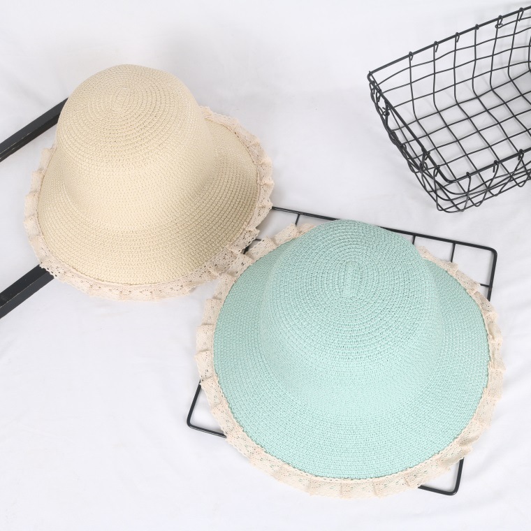 Summer Beach Hat Lace Straw Hat Women&#039;s Lace Sun Hat Sun Protection Travel Vacation Hat Summer Sun Hat Seaside