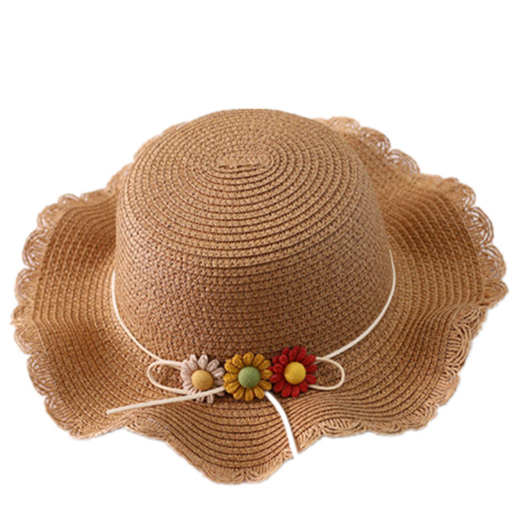 Stall Hot Supply Girl&#039;s Summer Sun Hat Princess Straw Hat Sun Hat Sun Hat Hat Bag