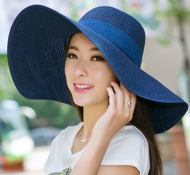 Big Brimmed Straw Hat Summer Korean Fashion Hat Summer Beach Hat Sun Protection Women&#039;s Sun Hat Factory Customization