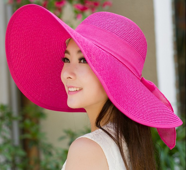 Big Brimmed Straw Hat Summer Korean Fashion Hat Summer Beach Hat Sun Protection Women&#039;s Sun Hat Factory Customization