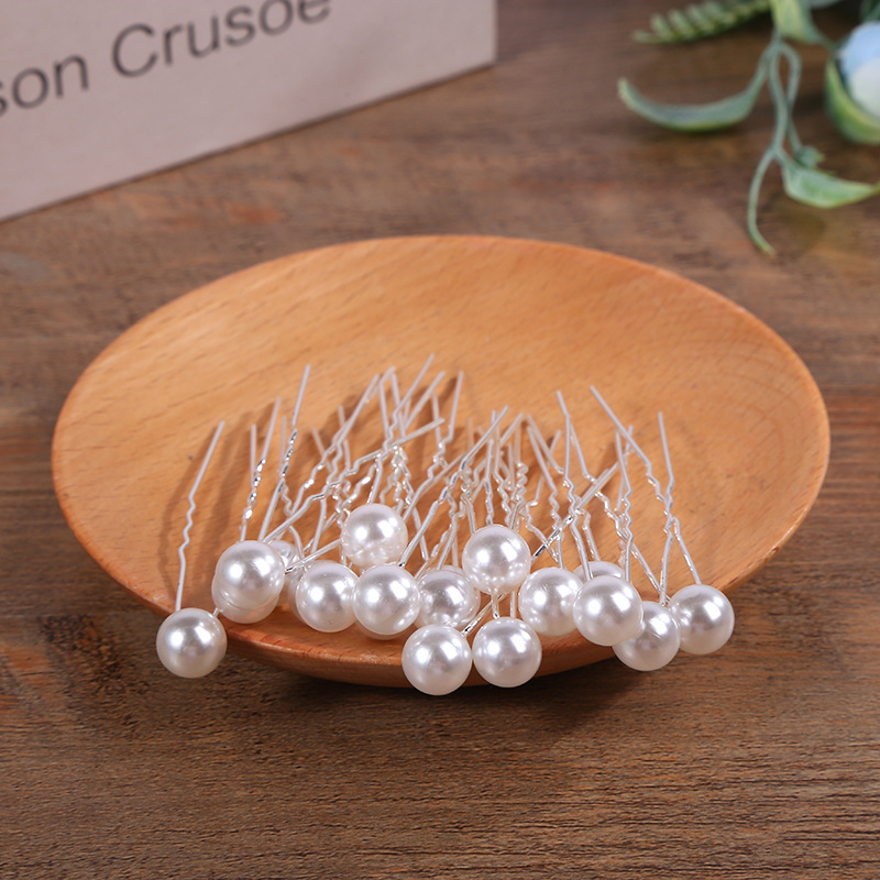 New Single Pearl U-Shaped Hair Accessories Hairpin Updo Hair Clasp Korean Bridal Headdress Wholesale Factory Direct Sales