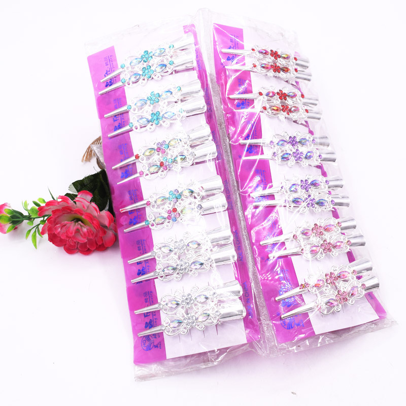 Iron Small Ox Horn Hairclip Banana Clip Ladies Hairpin Duck Clip Retro Chinese Style One Price 2 Yuan Store Supply