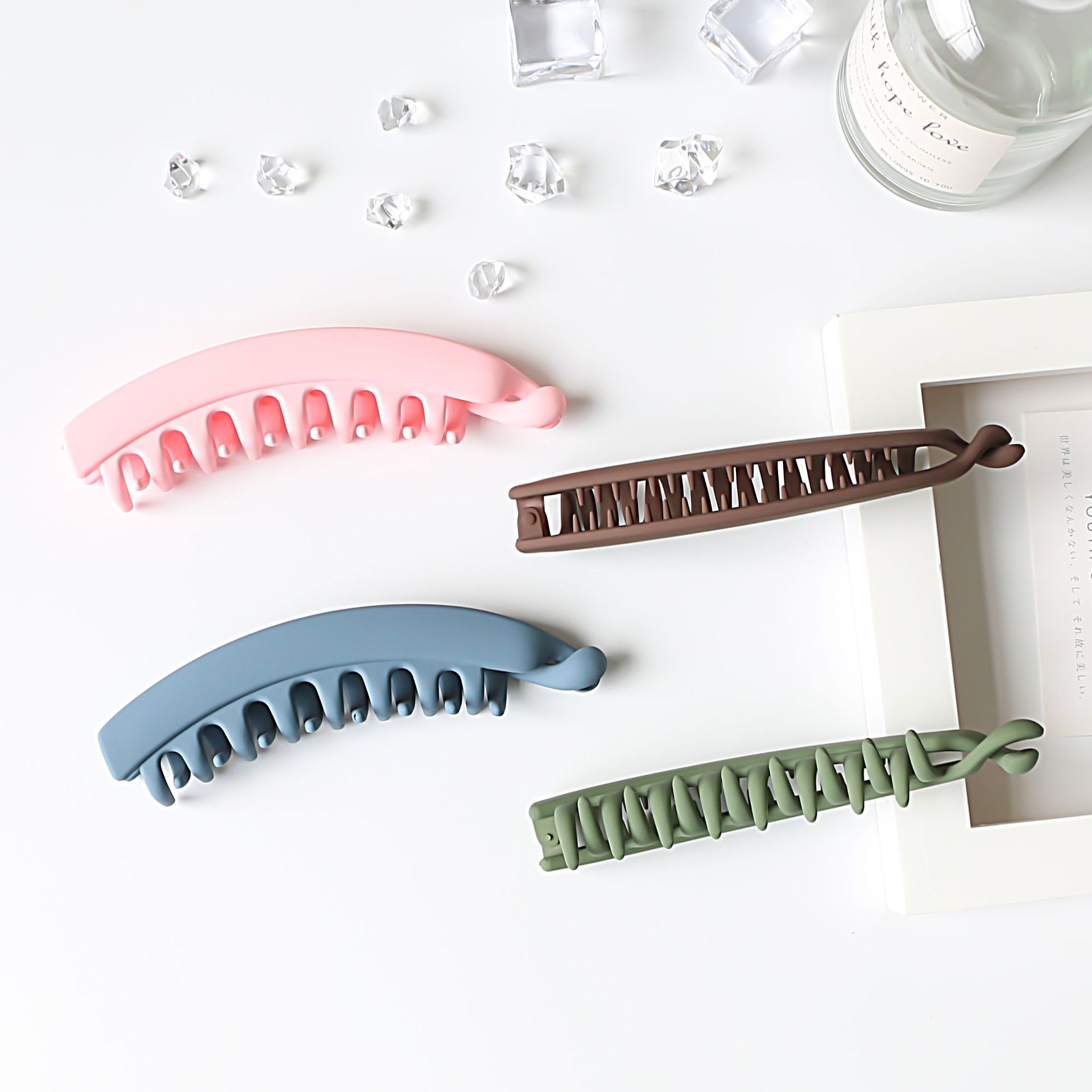 Vertical Hairpin Korean Style Hair Accessory for Ponytail Banana Clip Large Simplicity Hairpin Vertical Clip Temperament Back Head Hair Accessories Hairpin