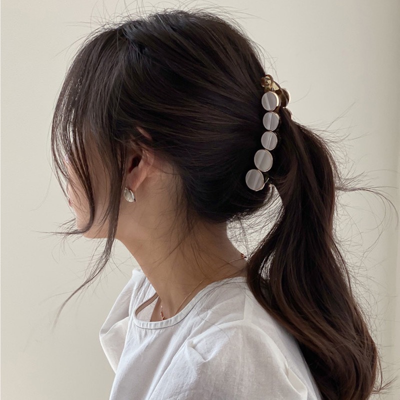  Banana Clip Hair Accessory for Ponytail Elegant Hairpin Headwear Back Hairpin Female Hair Accessories Banana Hairpin