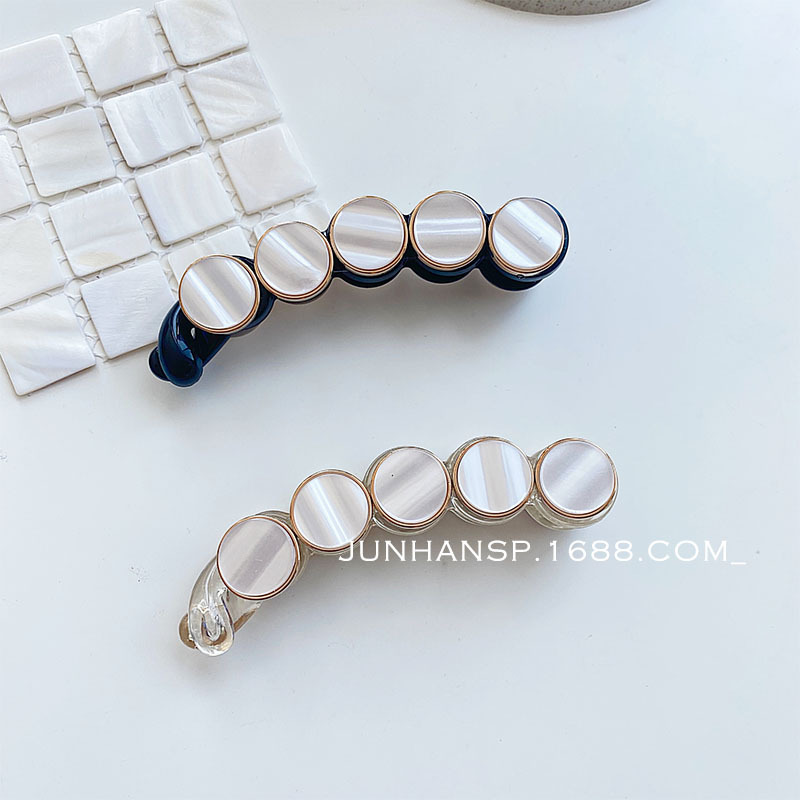  Banana Clip Hair Accessory for Ponytail Elegant Hairpin Headwear Back Hairpin Female Hair Accessories Banana Hairpin