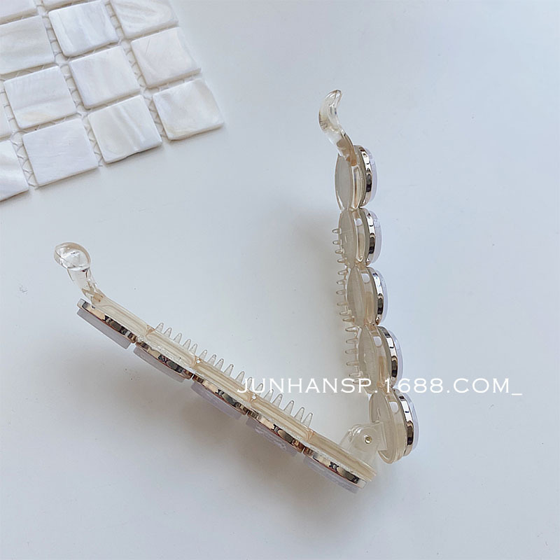  Banana Clip Hair Accessory for Ponytail Elegant Hairpin Headwear Back Hairpin Female Hair Accessories Banana Hairpin