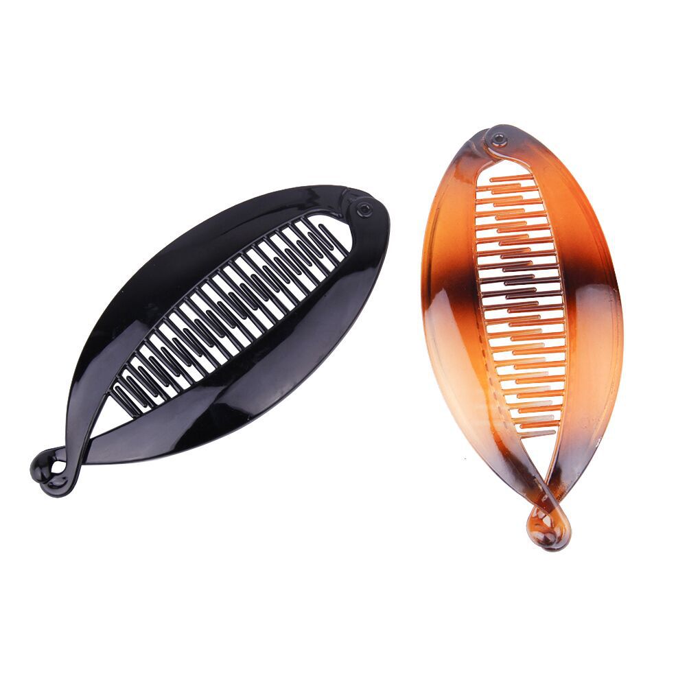 Large Handmade DIY Bottom Clip Lacquer Varnish Fish Clip Hairpin Ponytail Clip Lentil Clip Vertical Clip Banana Clip