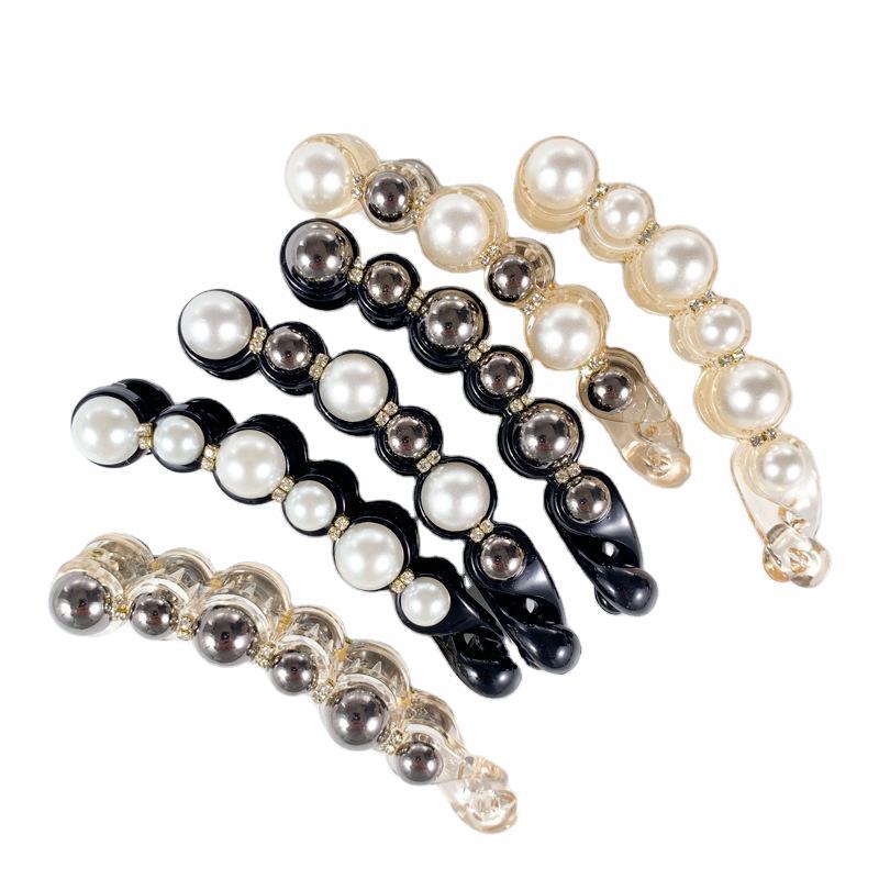 Banana Clip Vertical Clip Ponytail Twist Clip Hairpin Headdress Wholesale Chanel-Style Hairpin Banana Hairpin