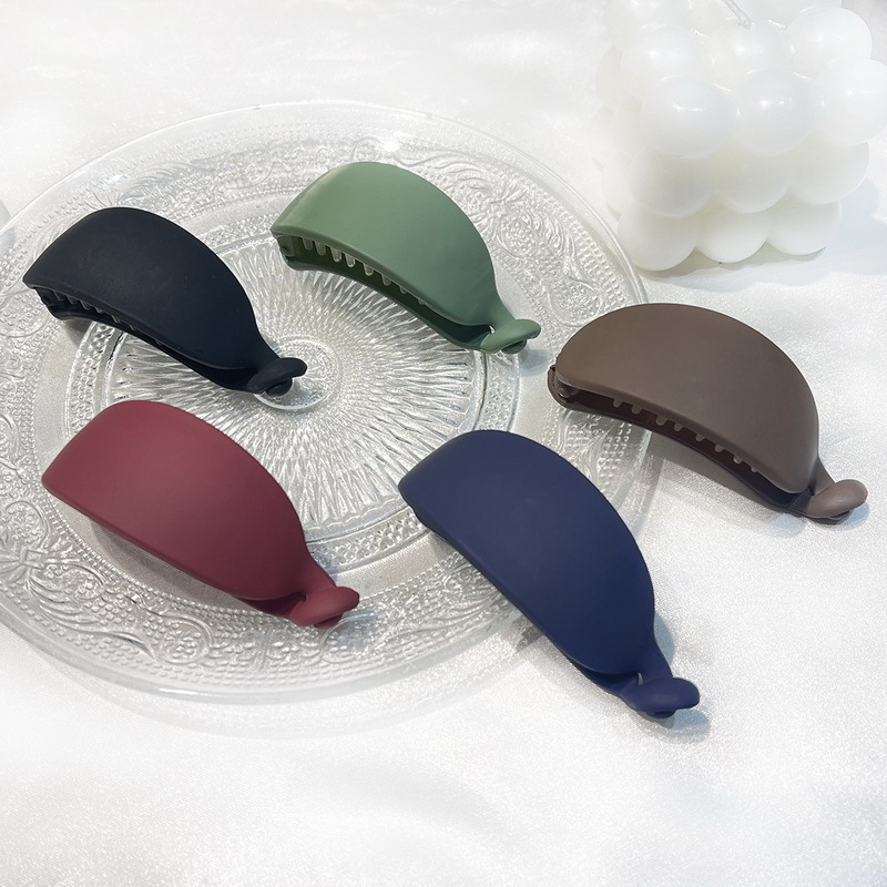 Barrettes Back Head Half Tie Hairpin Large Korean Style Elegant Twist Clasp Hair Volume Less Banana Clip Banana Hairpin