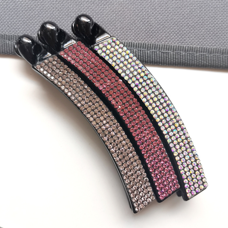  Hot Drilling Twist Claw Clip Vertical Clip Korean Europe and America Cross Border Factory Wholesale Banana Hairpin