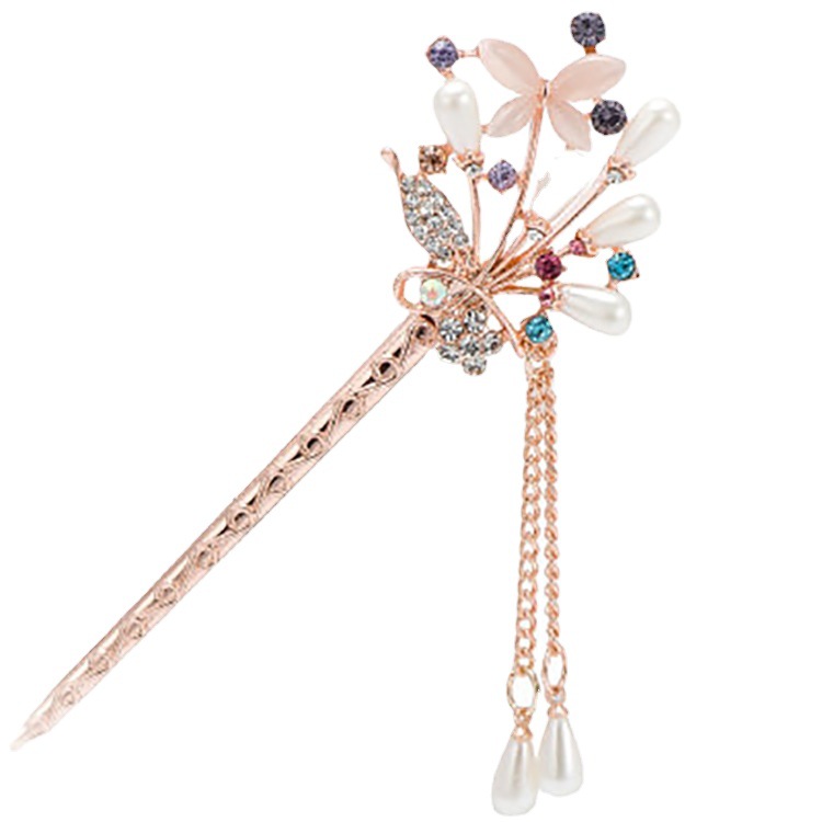 Retro Style Hairpin Hairpin Alloy Hairpin Updo Ethnic Style Tassel Hair Accessories Hairpin