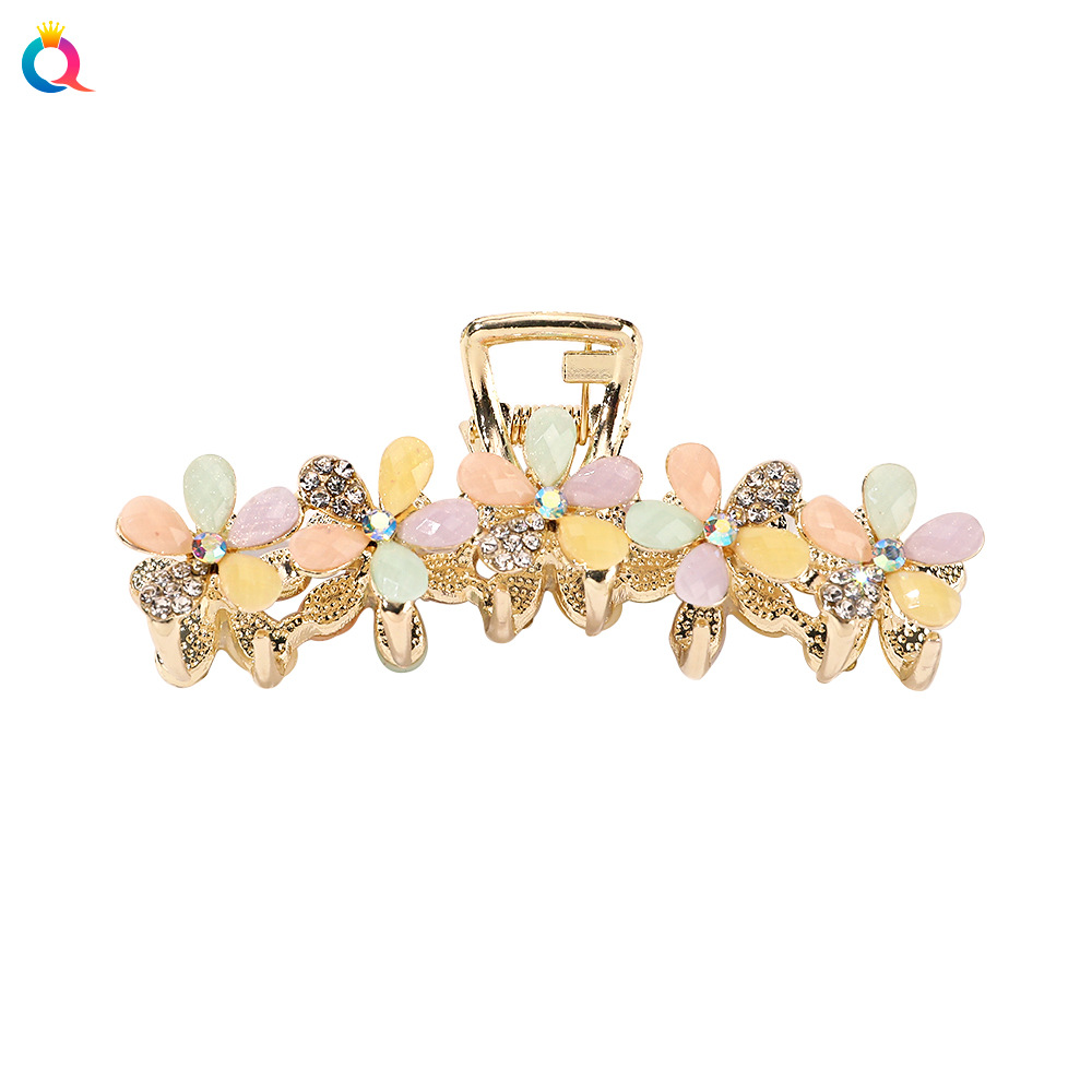  Hair Claw Elegant Fashion out Back Head Updo Hair Claw Hair Claw Clip Hair Accessories for Women Alloy Hairpin