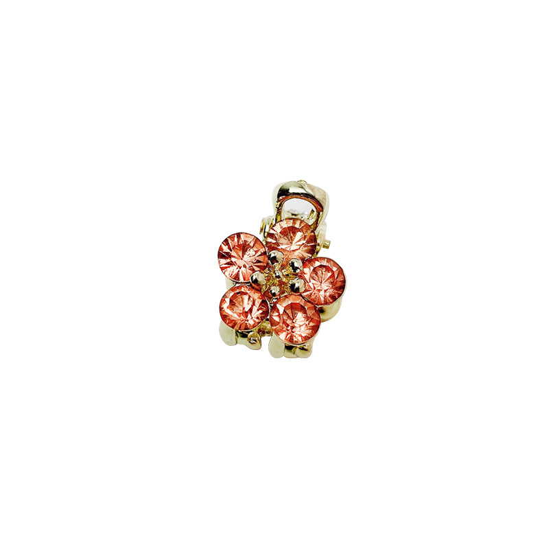  New Crystal Flowers Side Hairpin Korea Internet Celebrity Mini Temperament Top Clip Hair Accessories Alloy Hairpin