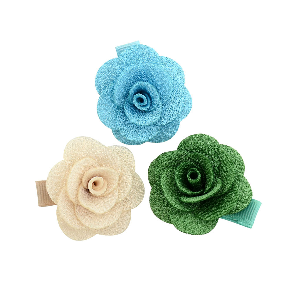 Woolen Camellia Woolen Rose DIY Korean Bud Hairpin Material Children&#039;s Flower Hairpin 803 Rose Hairpin
