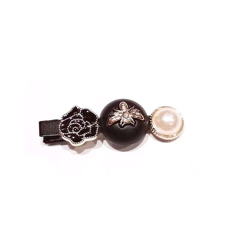 Set Barrettes Side Clip Bangs Pearl Hairpin Retro Debutante Style Cartoon Cute Girl