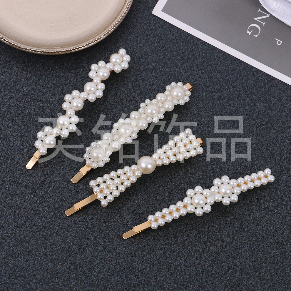 Fairy Headdress Mori Girl Pearl Hairpin Internet Celebrity BB Side Clip Girl Korean Hairpin Bangs Clip Ins Super Hot