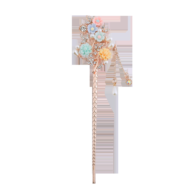 Hairpin Bridal Headdress Women&#039;s Han Chinese Clothing Hair Accessories Tassel Buyao Antique Style Hair Claw Hairpin