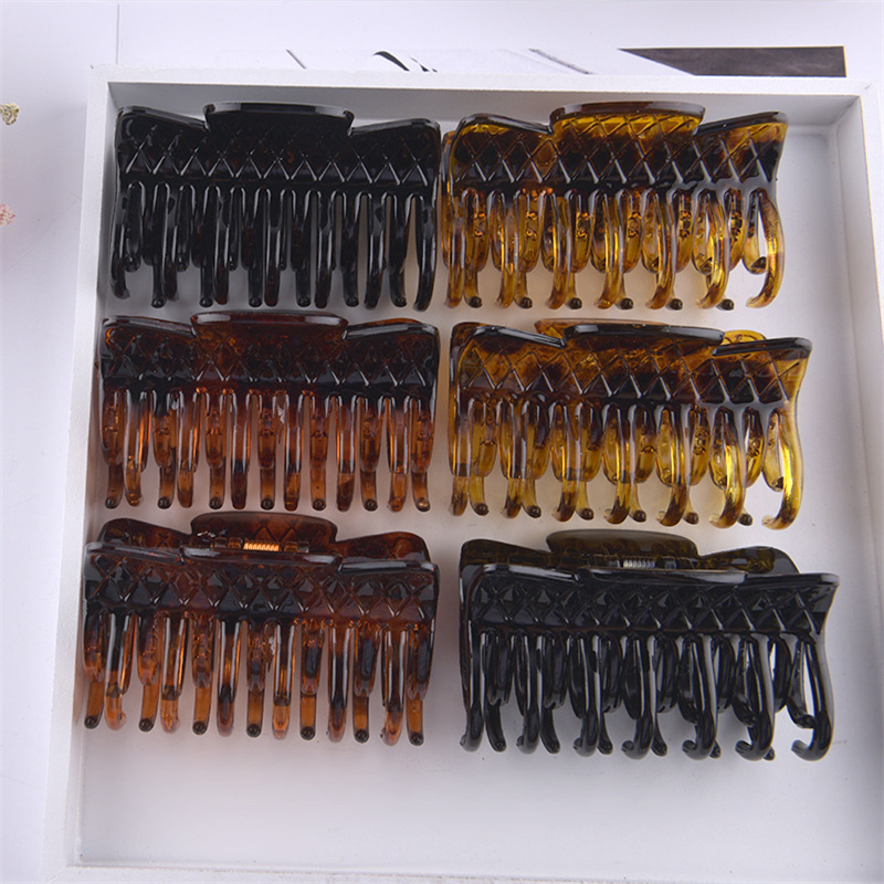 Korean simple hairpin plastic ponytail clip hair claw clip female non-slip claw clip decorative accessories