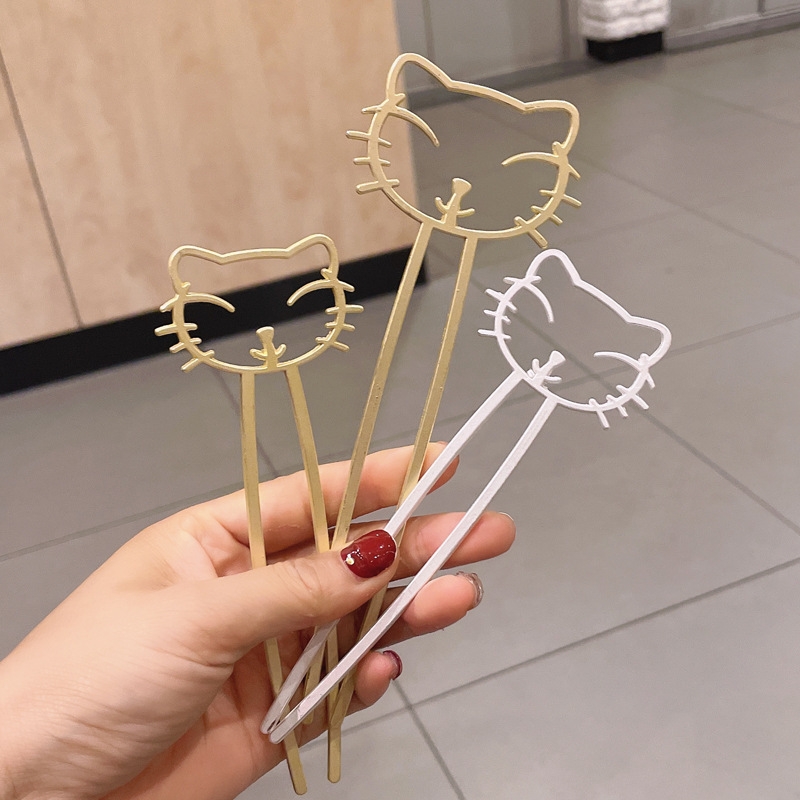 Updo Hairpin Simple Modern Korean Graceful Online Influencer AllMatch Hair Plug Hair Claw Hairpin Hair Clip Headdress