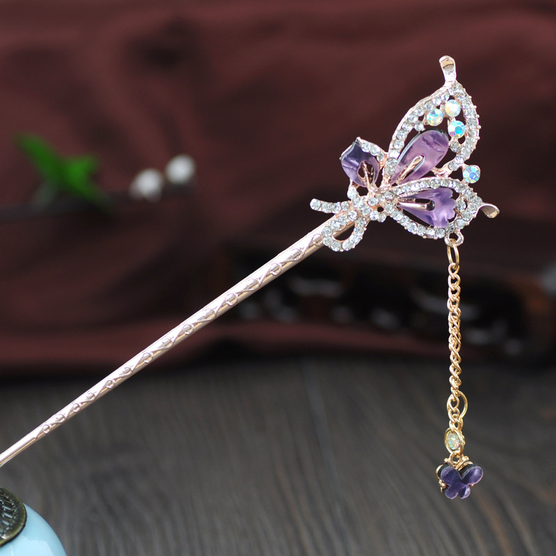 s Whole Court Retro Style Imitation Shell Hairpin Han Chinese Clothing Accessories Student Dance Hair Claw Hairpin