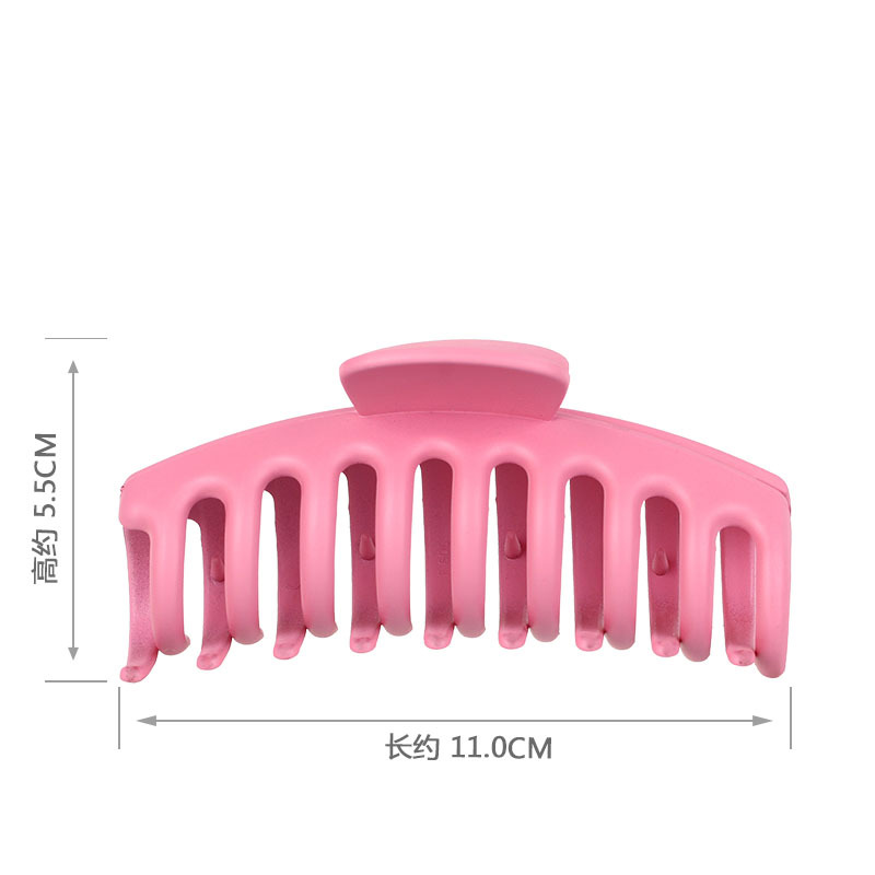  Hot Sale Hair Clip Adult Ponytail Clip Spring and Summer New Ladies Large Size Colored Frosted Grip Claw Hairpin