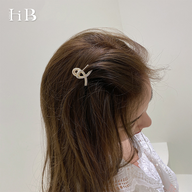  Clip Alloy Rhinestone Mini Hair Claw Korean Western Style All-Matching Fashion Shark Small Jaw Clip Alloy Hairpin