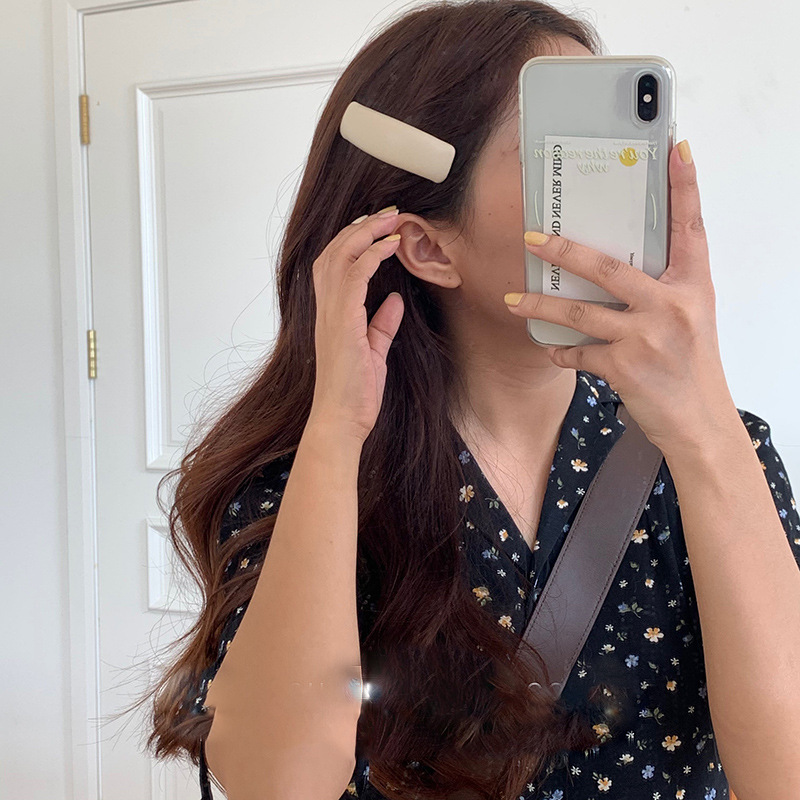  Female Temperament Texture Side Shredded Hair Bangs Clip BB Clip Autumn and Winter New Hair Accessories BB Hairpin