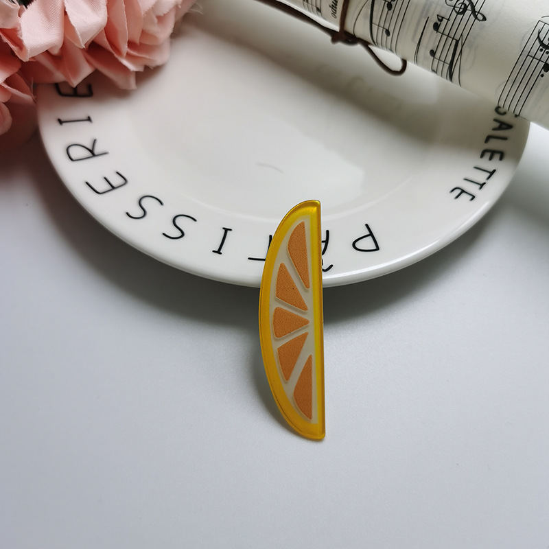 Korean Style Internet Hot Cartoon Children&#039;s Fruits and Vegetables BB Hairpin Bang Clip Fresh Side Clip Women&#039;s Hair Accessories