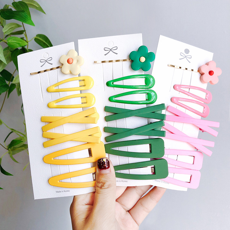  Internet Celebrity BB Clip Avocado Color Word Clip Girl Heart Cute Super Fairy Hairpin Hair Ornaments BB Hairpin