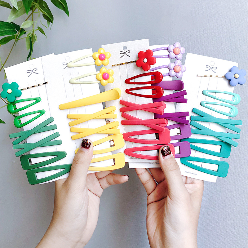  Internet Celebrity BB Clip Avocado Color Word Clip Girl Heart Cute Super Fairy Hairpin Hair Ornaments BB Hairpin