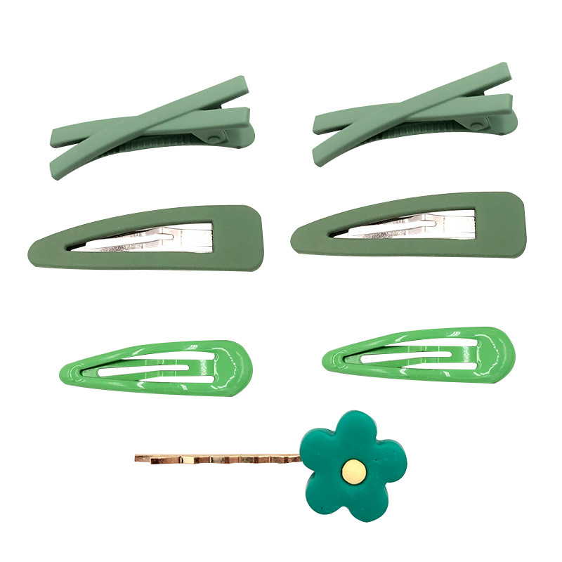  Internet Celebrity BB Clip Avocado Color Word Clip Girl Heart Cute Super Fairy Hairpin Hair Ornaments BB Hairpin