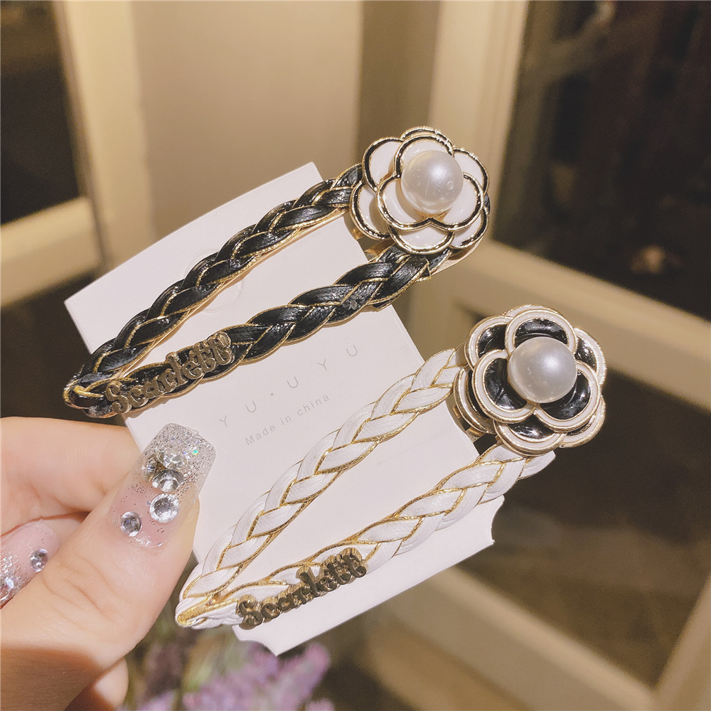 South Korea Dongdaemun Chanel-Style Camellia BB Hairpin Fashion All-Match Back Head Cropped Hair Clip Side Clip Bang Clip