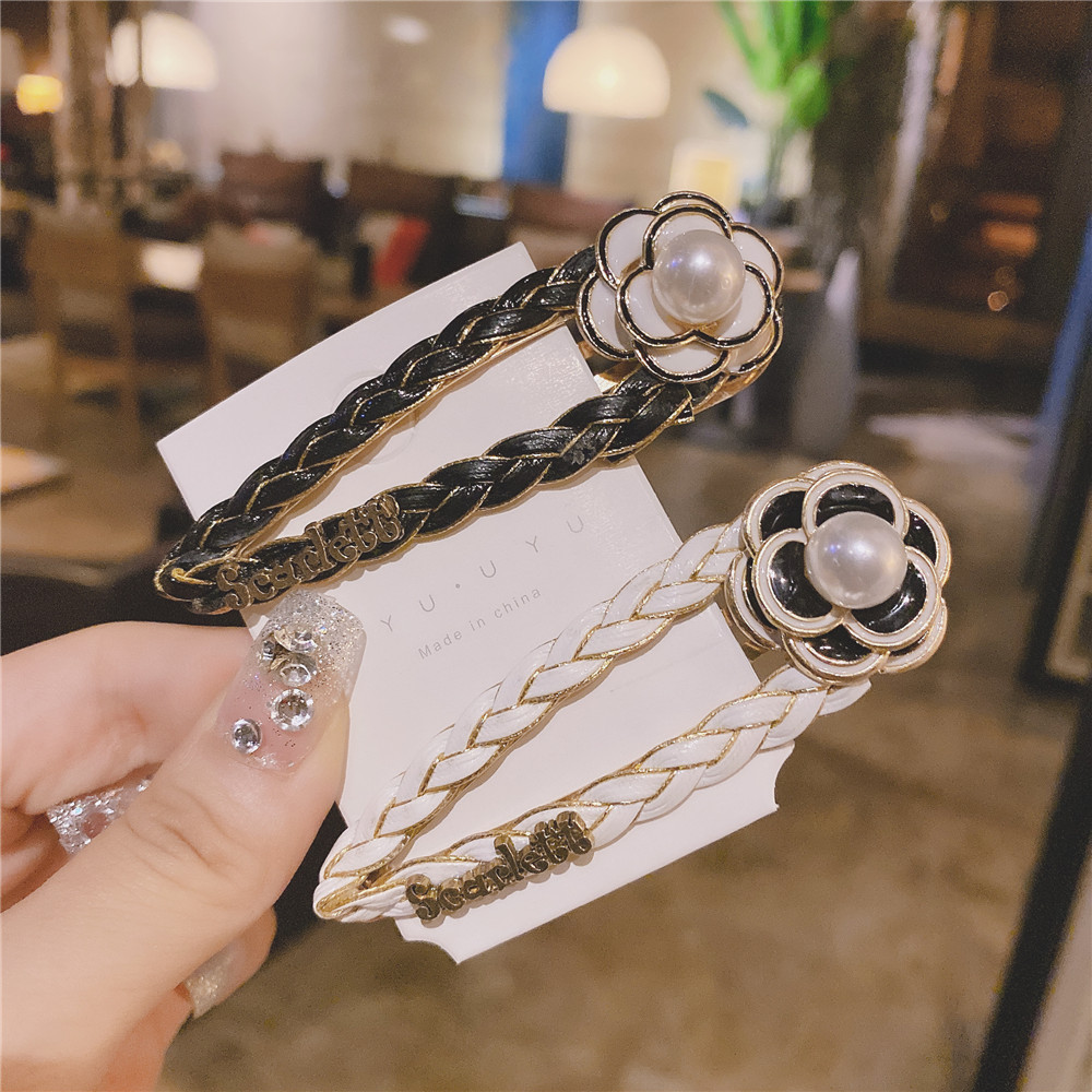 South Korea Dongdaemun Chanel-Style Camellia BB Hairpin Fashion All-Match Back Head Cropped Hair Clip Side Clip Bang Clip